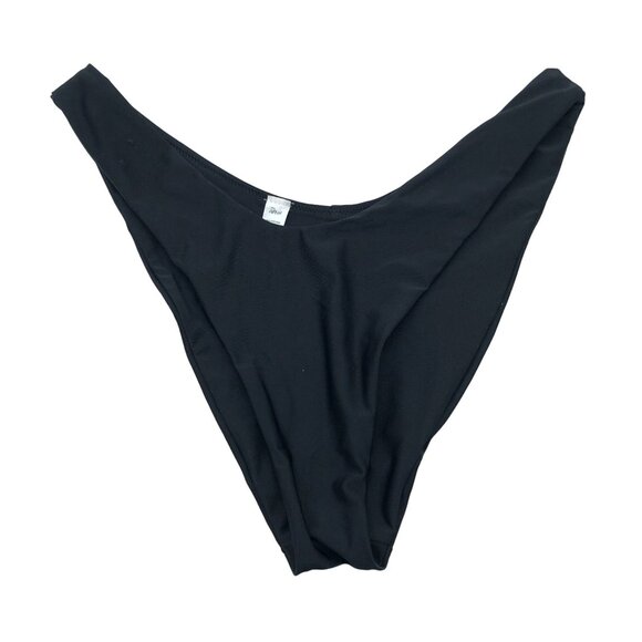Aerie Bikini Bottom Cheekier High Cut Black XXL - Picture 1 of 4